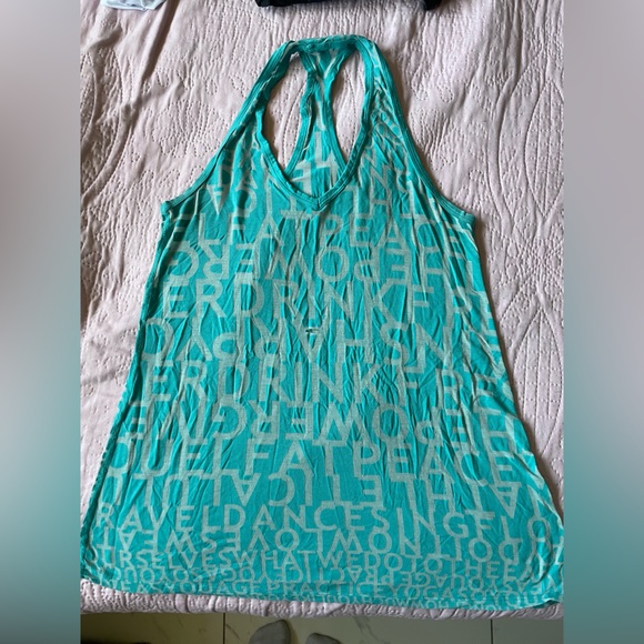 Blue Lululemon racer back tank top - Picture 1 of 3